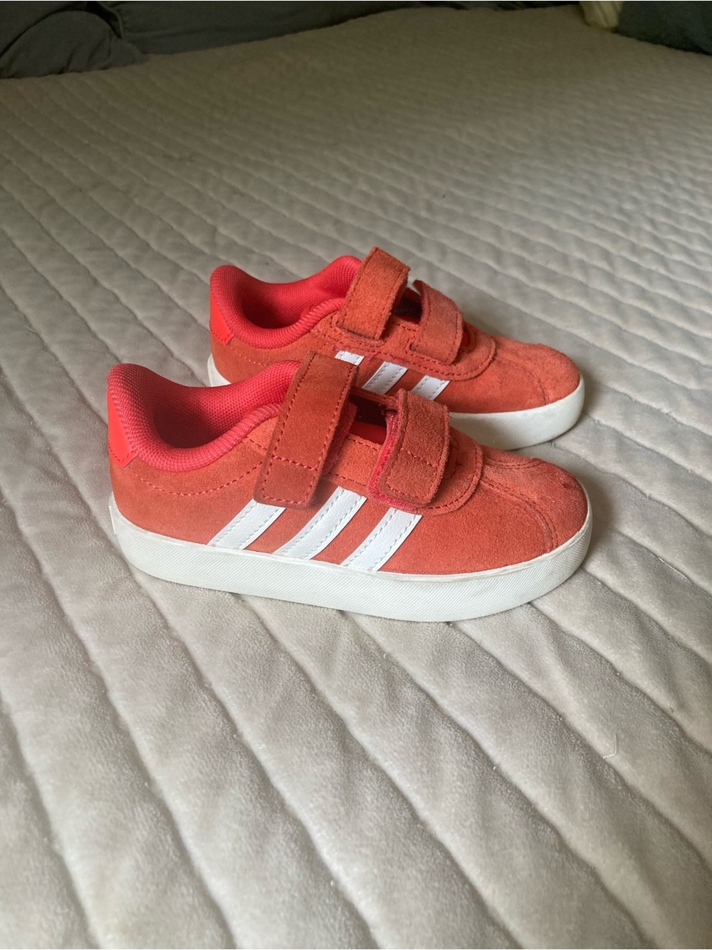 adidas Kids Suede Hook-and-Loop Sneakers